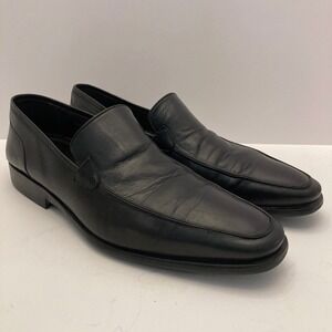 Bruno Magli Loafers Mens 11.5 Black Leather Slip On M01611
